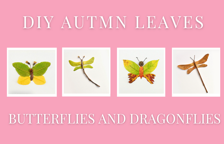 DIY Autumn Leaf Butterflies and Dragonflies
