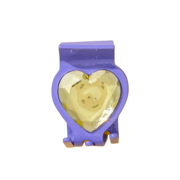 Purple Heart shaped hair clip