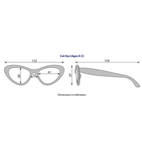 Wicked White Cat-Eye Sunglasses