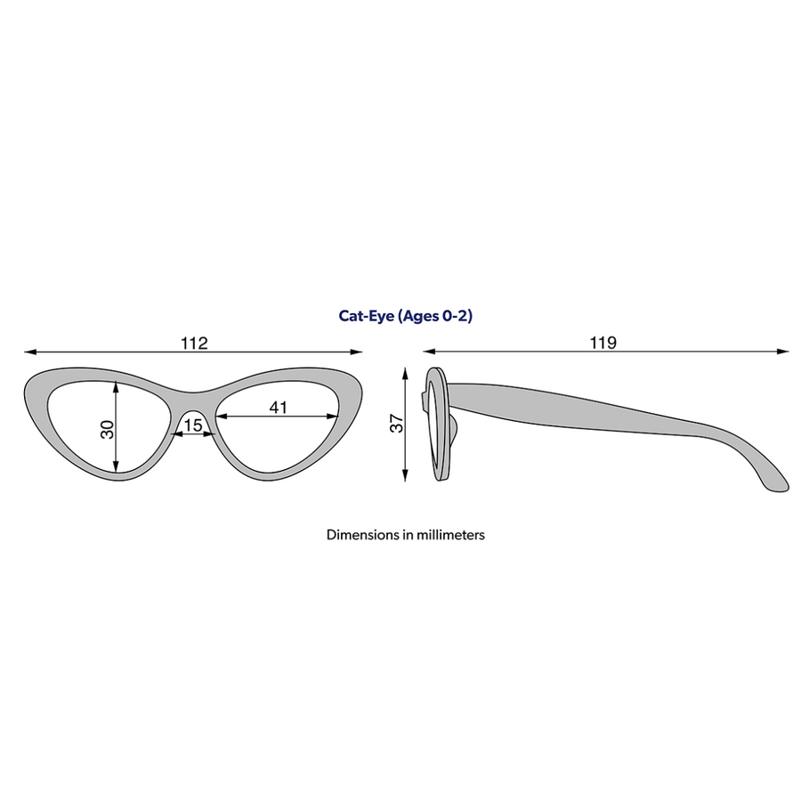 Wicked White Cat-Eye Sunglasses