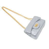 Classic Quilted Sparkle Mini Bag: Pink