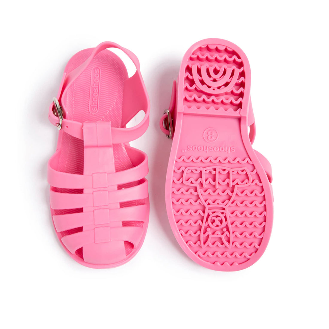 Hot Pink Jelly Sandals