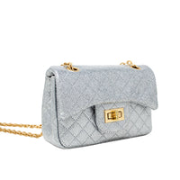 Classic Quilted Sparkle Mini Bag: Pink