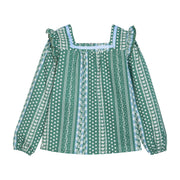 Adams Top - Fairfield Forest Stripe