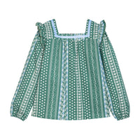 Adams Top - Fairfield Forest Stripe