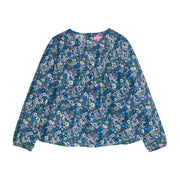 Anita Top - Brookline Blossoms Blue
