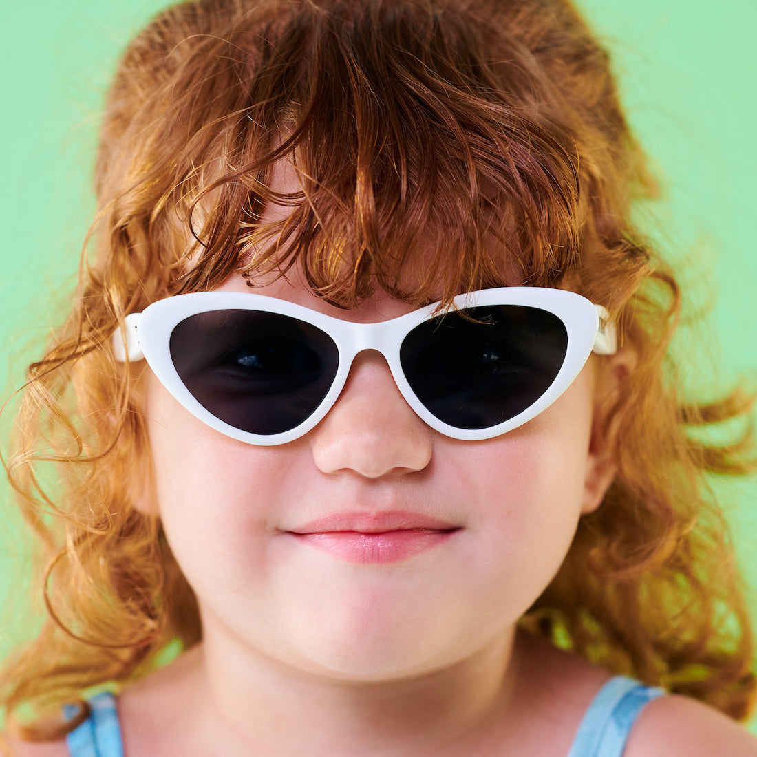 Wicked White Cat-Eye Sunglasses