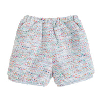 Banded Short - Blue Boucle