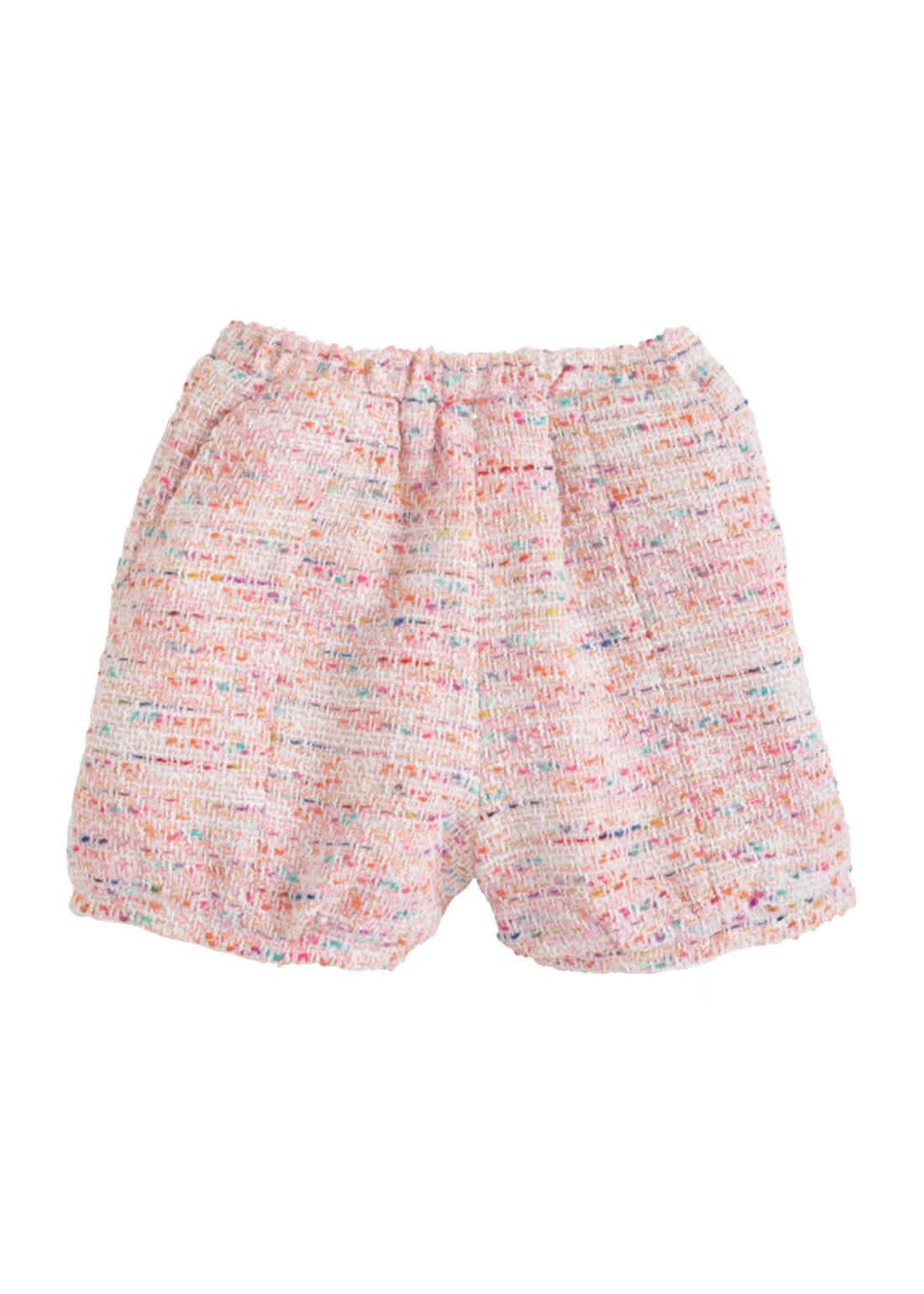 Banded Shorts - Pink Boucle