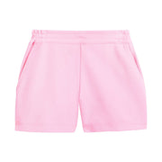 tween girls bright pink shorts with elastic waistband and pockets