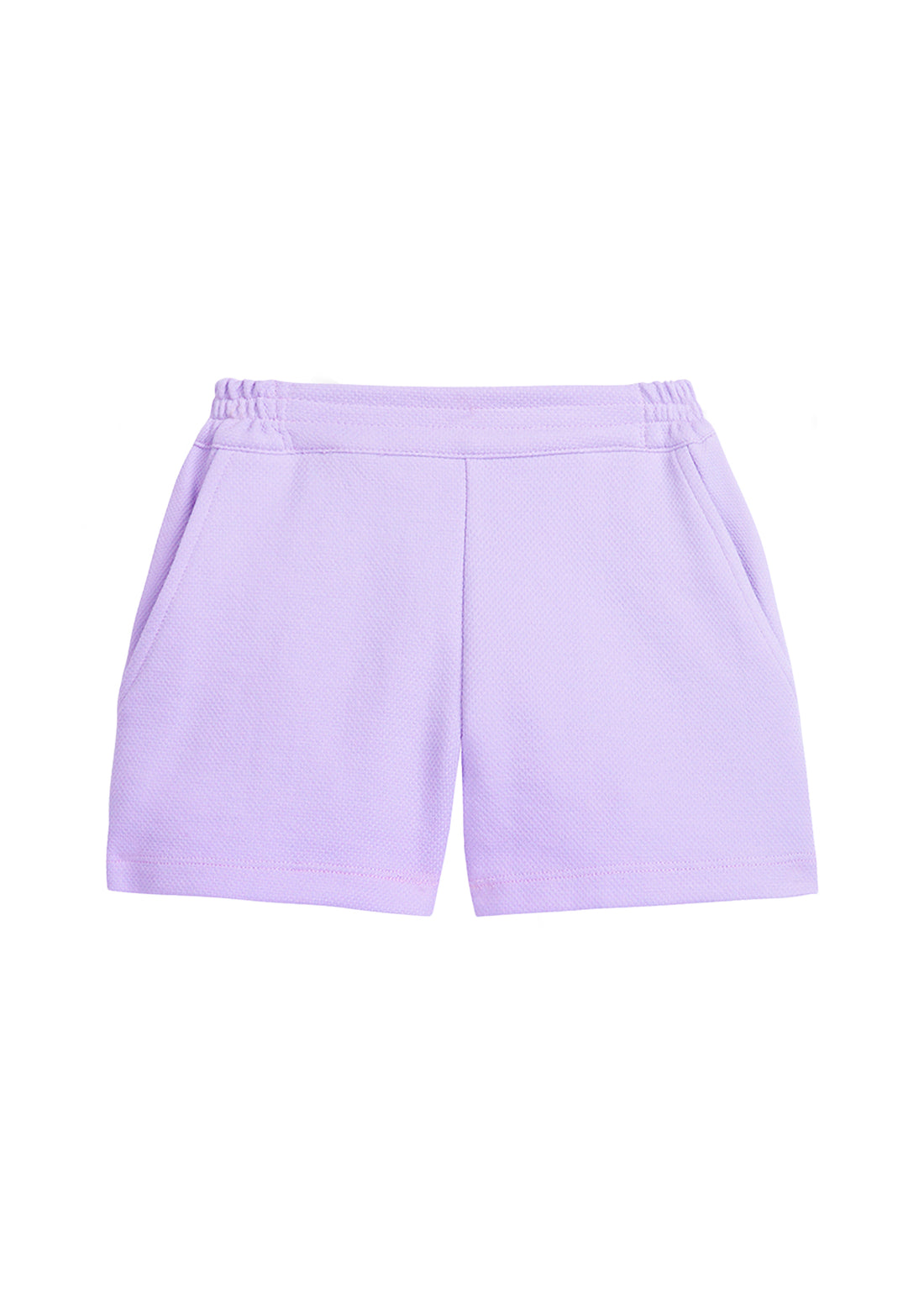 BISBY girl/tween lilac shorts with elastic waistband and pockets.