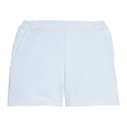 BISBY girl knit pique light blue shorts. Shorts feature an elastic waistband and two functional pockets for your active girl on the go.