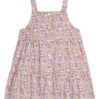 Pink/orange/yellow  floral cotton woven jumper for girls by BISBY