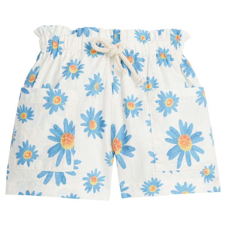 vintage floral shorts with drawstring - cute, comfy shorts for girls