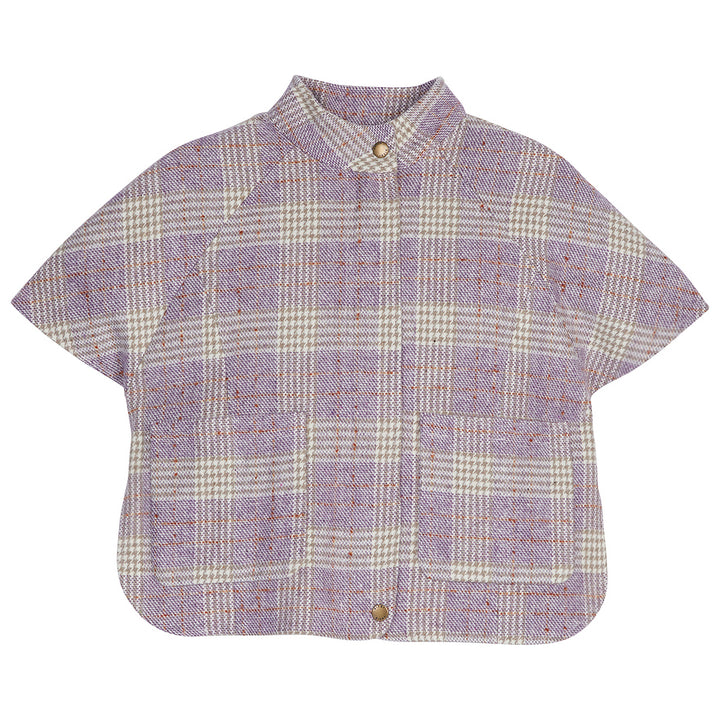 Lilac Plaid Cape/jacket BISBY girls