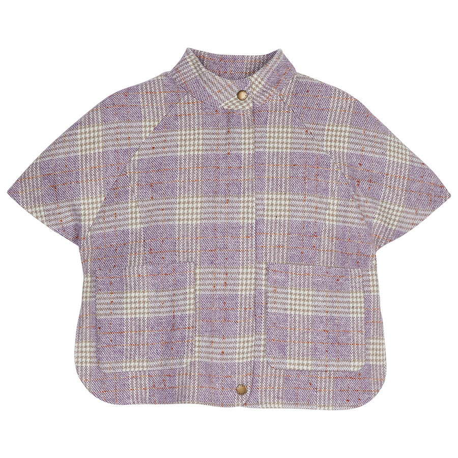 Lilac Plaid Cape/jacket BISBY girls