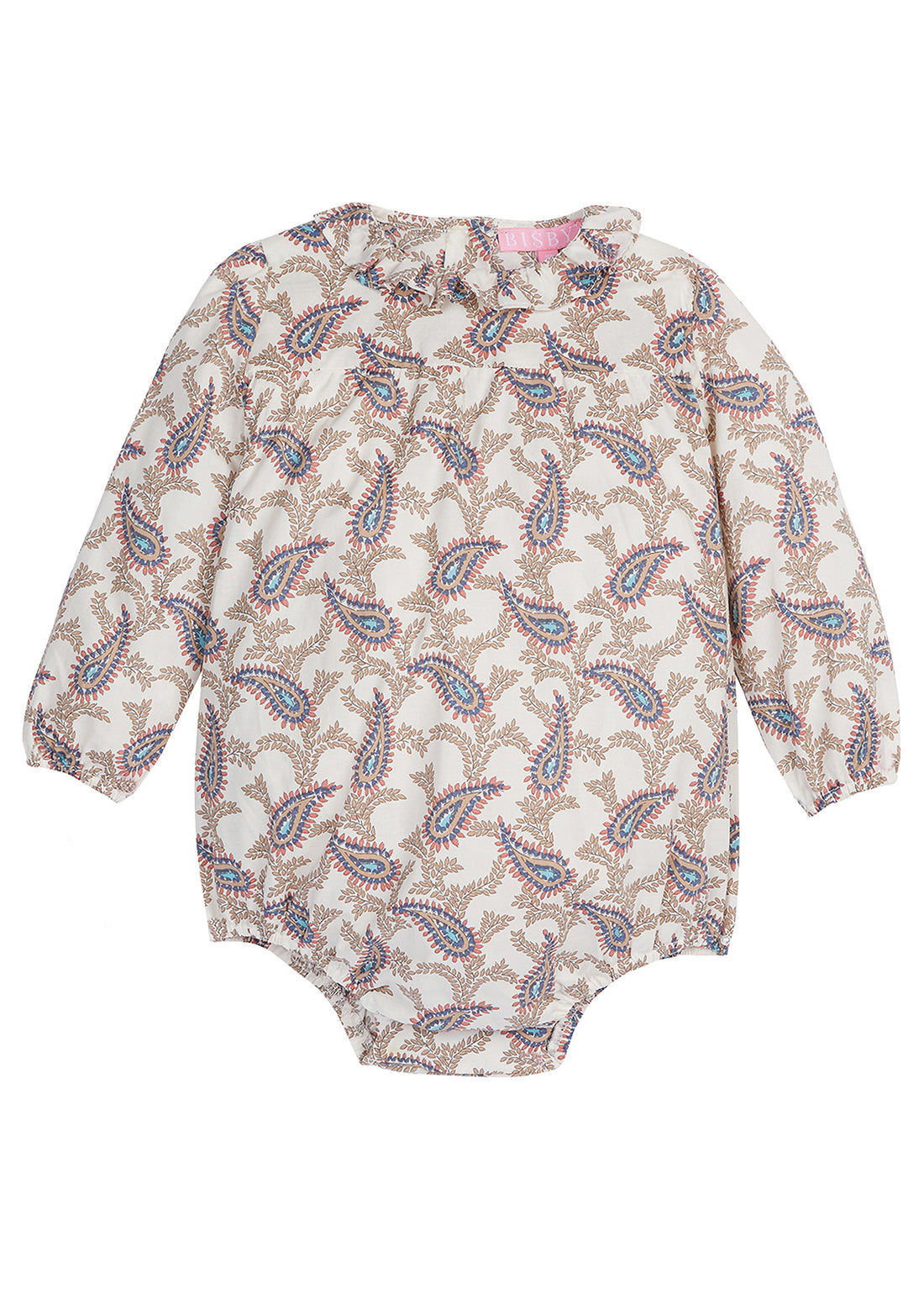 Fall color paisley print CarolineBubble (tan, orange, golden yellow) Autumn Paisley BISBY girls