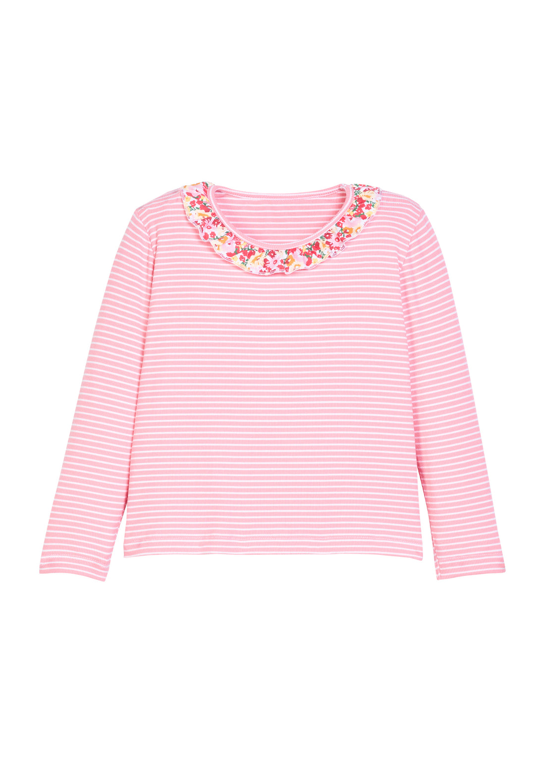 Caroline Tee - Autumn Floral Stripe