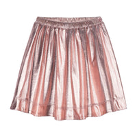 Rose Gold/Pink Metallic skirt elastic wasteband--CircleSkirt BISBY girls/teens