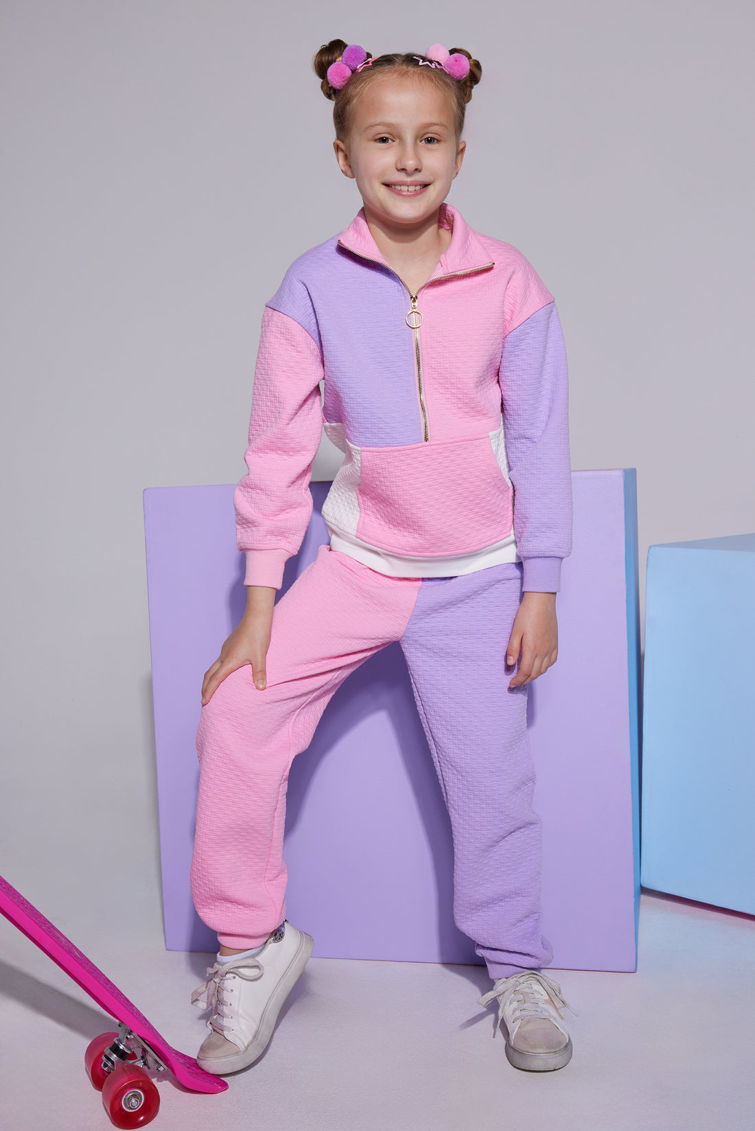 Color Block Jogger Pink Lilac BISBY