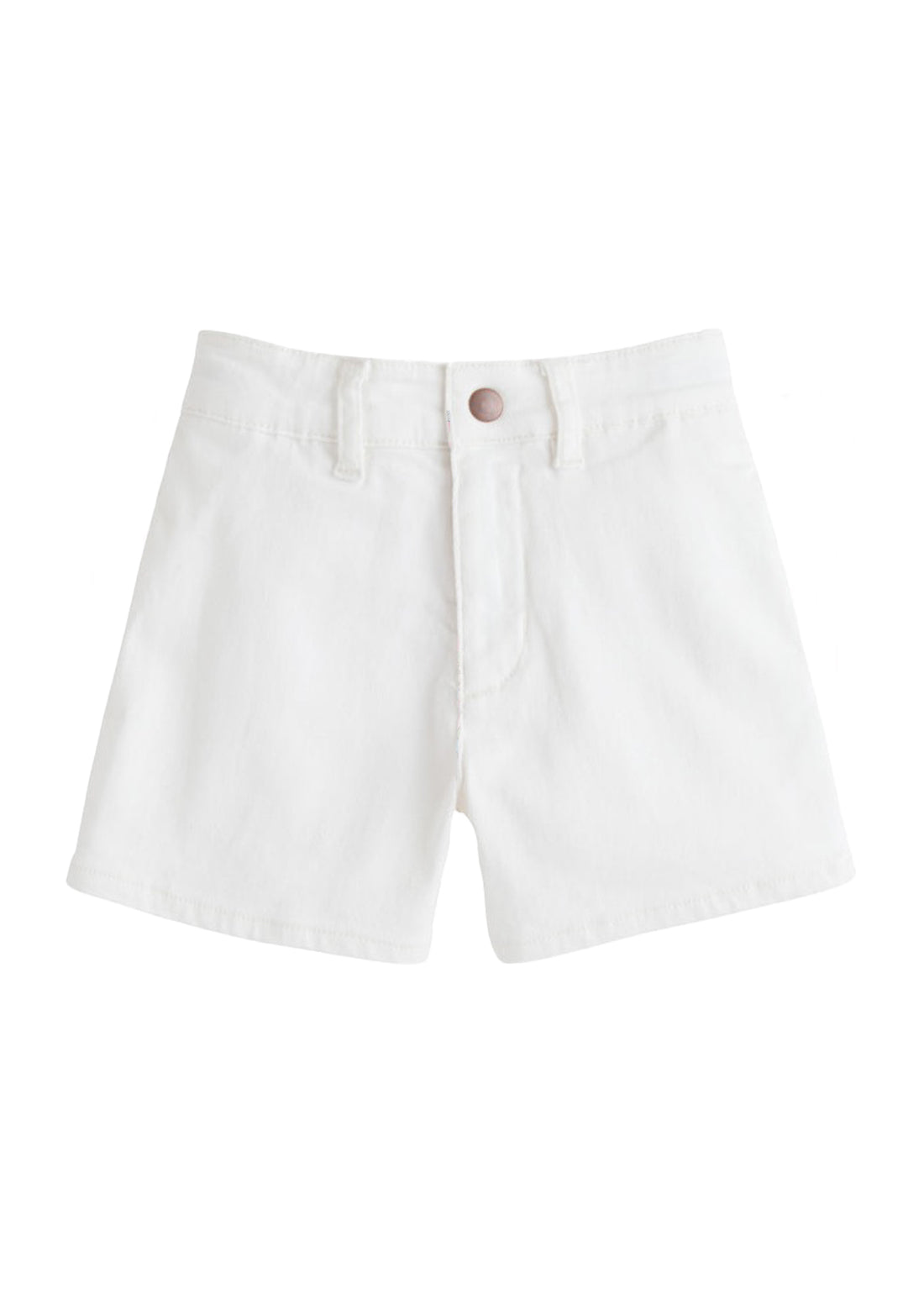 white ivory denim jean shorts for girls and tweens
