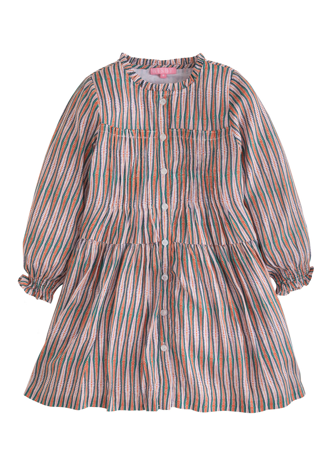 BISBY girls retro stripe dress, girls fall dress, girls stripe dress, BISBY girl