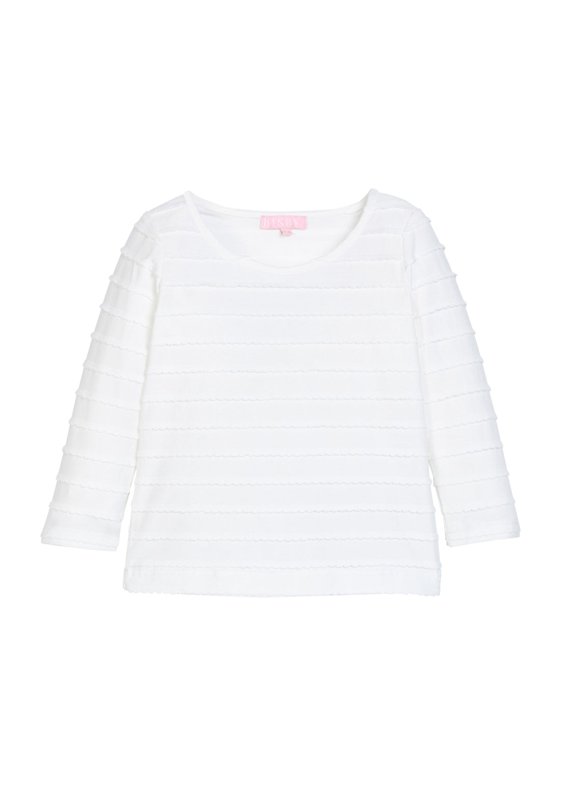 Essential Tee - White Scallop