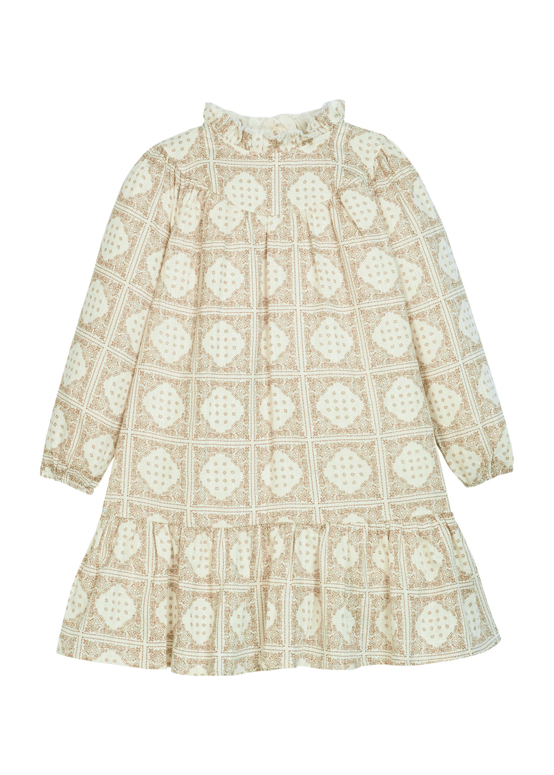 Jody Dress - Stone Patchwork