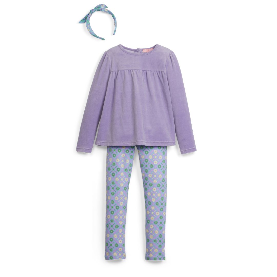 Lisle Top - Lilac Velour