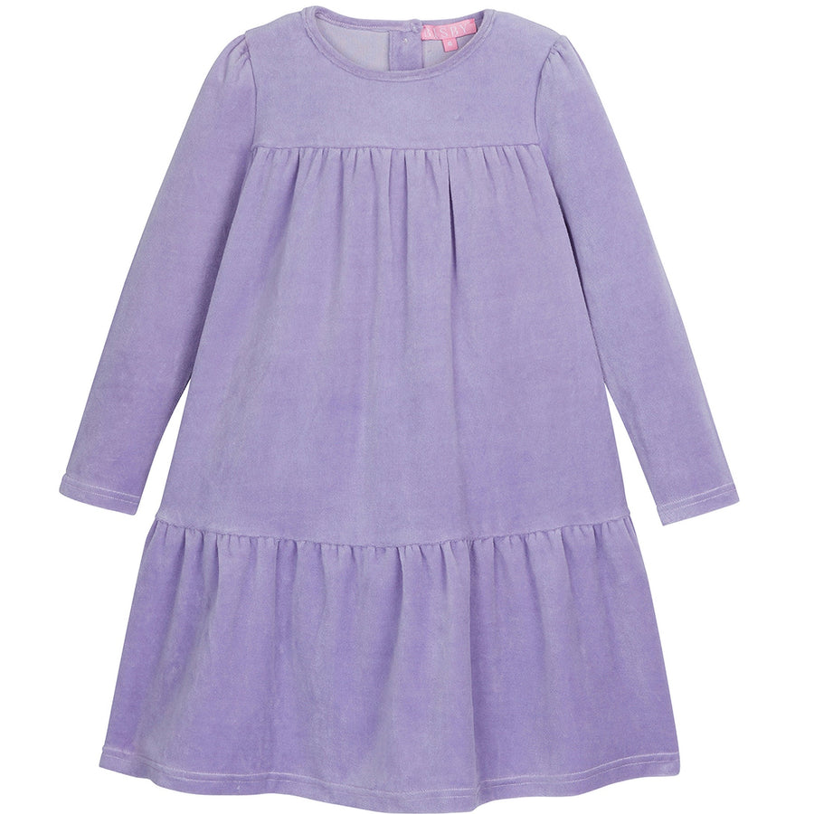 Lilac Velour Dress--LisleDress BISBY girls/teens