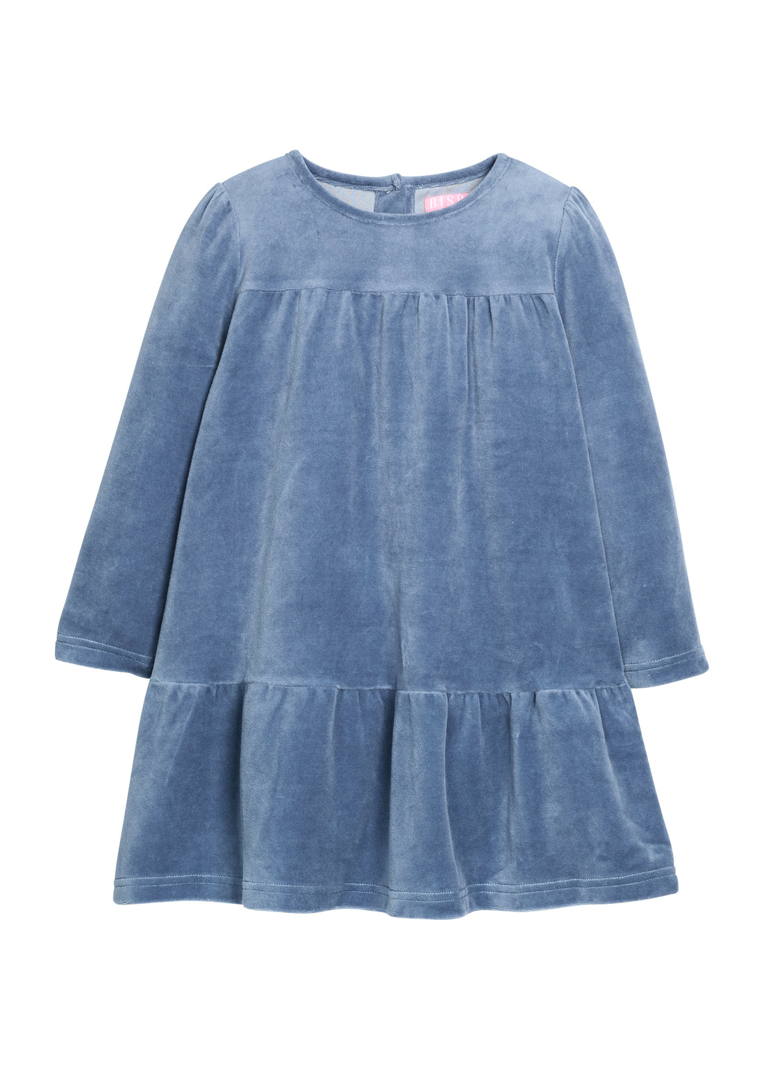 Lisle Dress - Dusty Blue Velour