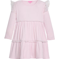 Mila Dress - Bubblegum & Gold Sparkle Stars