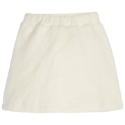 Cream colored sherpa miniskirt with elastic wasteband--MiniSkirt BISBY girl/teen