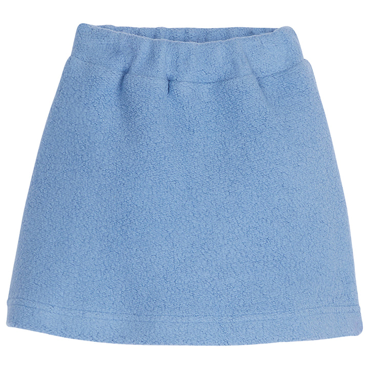 Light blue sherpa mini skirt with elastic wasteband--MiniSkirt BISBY girl/teen