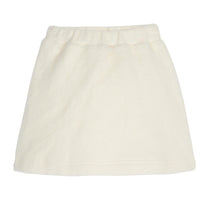 Cream colored sherpa miniskirt with elastic wasteband--MiniSkirt BISBY girl/teen