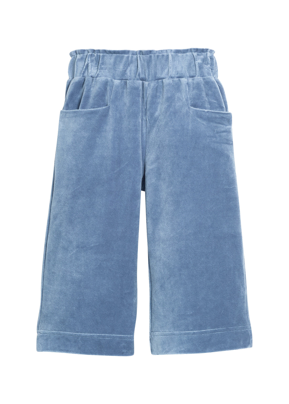 Palazzo Pants -  Dusty Blue Velour