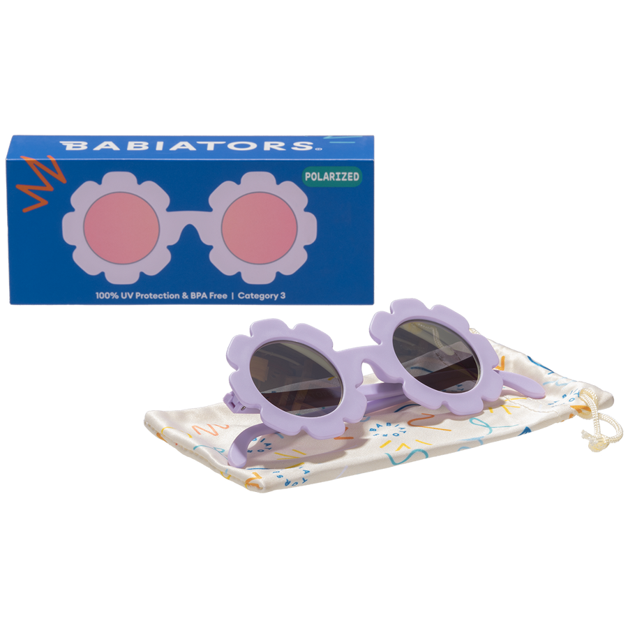 Irresistible Iris Flower | Lavender Polarized Mirrored Lenses