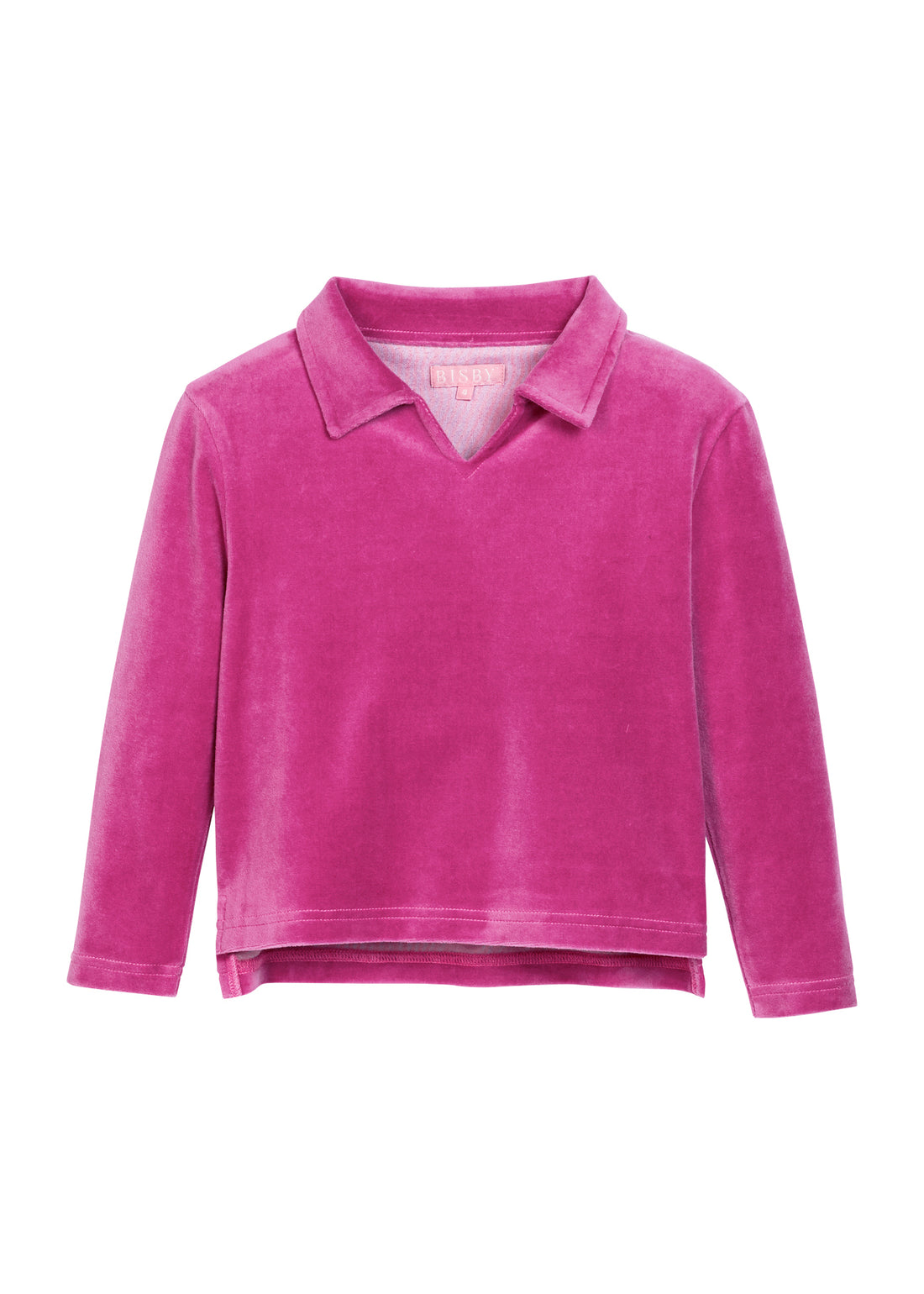 Polo Pullover - Magenta Velour