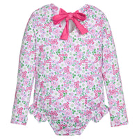 Rashguard Swimsuit - Pink Bloomsbury Blossoms