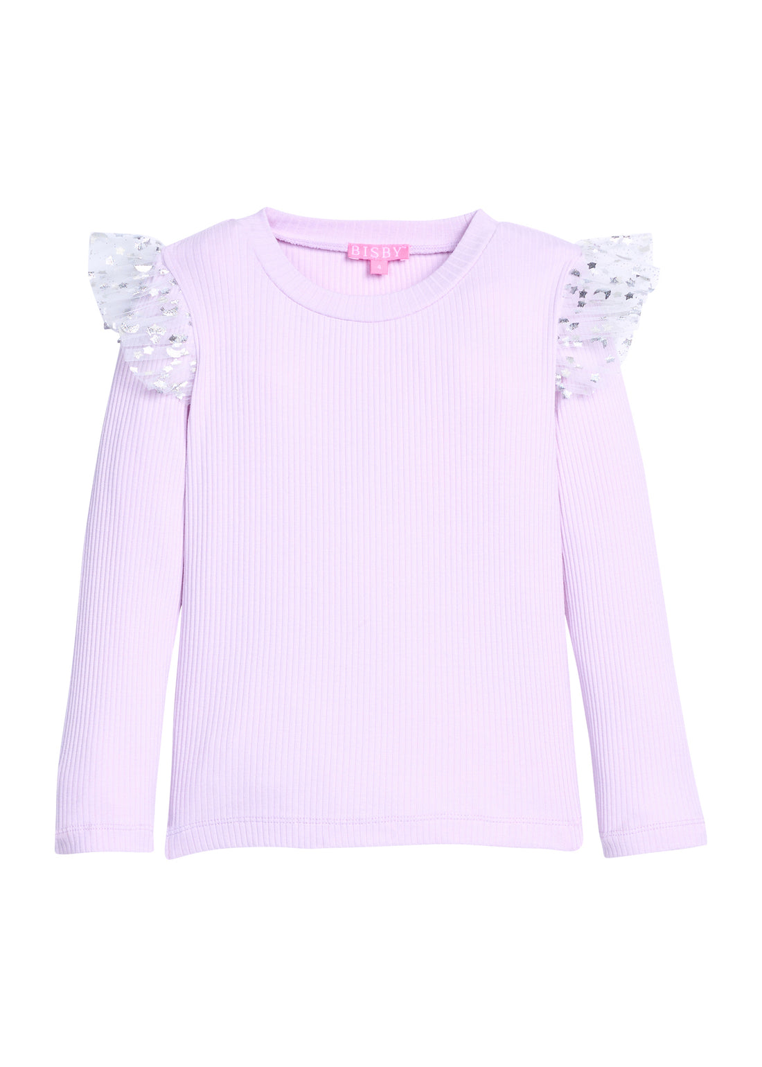 Sadie Tee - Lilac & Silver Sparkle Stars