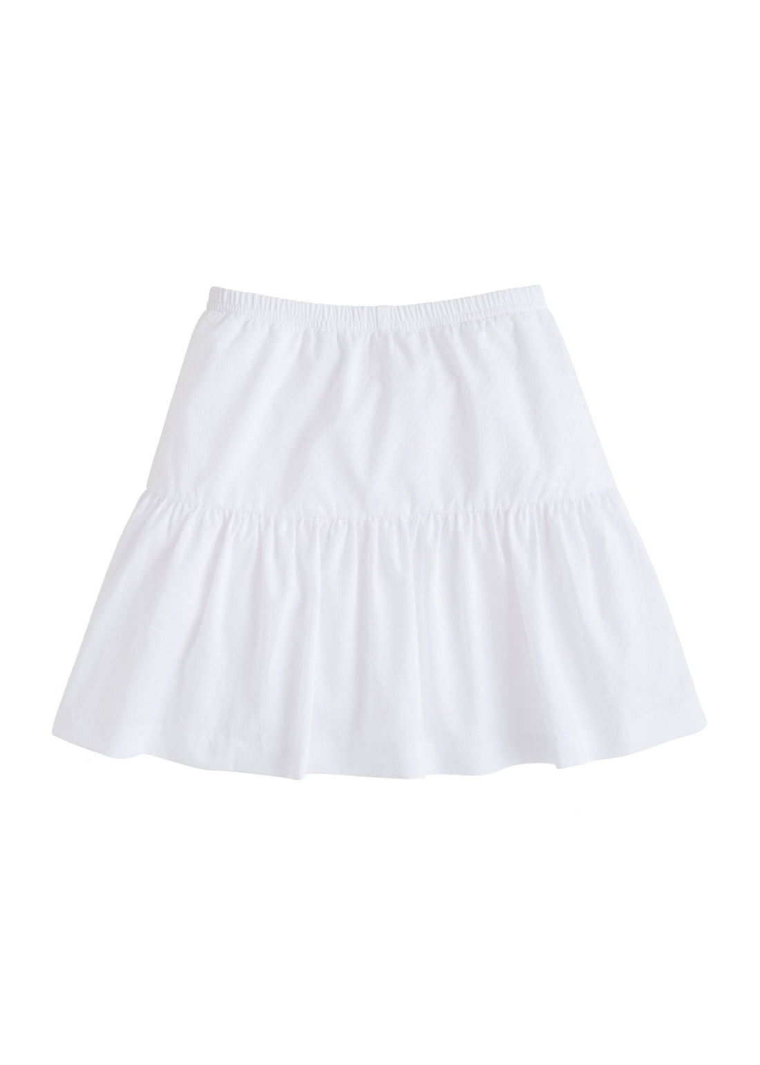 BISBY girls pull on skort in white polka dots with white polka dots 