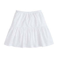 BISBY girls pull on skort in white polka dots with white polka dots 
