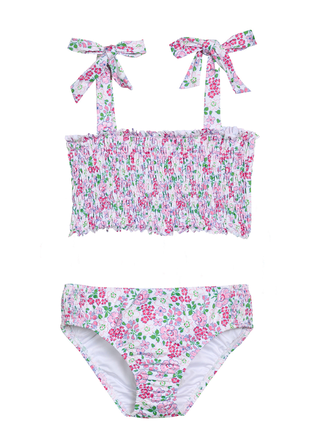 Smocked Bikini - Pink Bloomsbury Blossoms