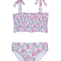 Smocked Bikini - Pink Bloomsbury Blossoms