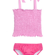 Smocked Tankini - Pinks