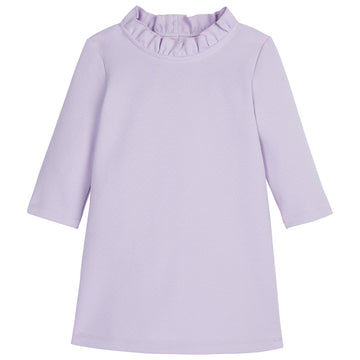 Lilac Long Sleeve dress with ruffles around the neckline--ToryDress BISBY girls/teens