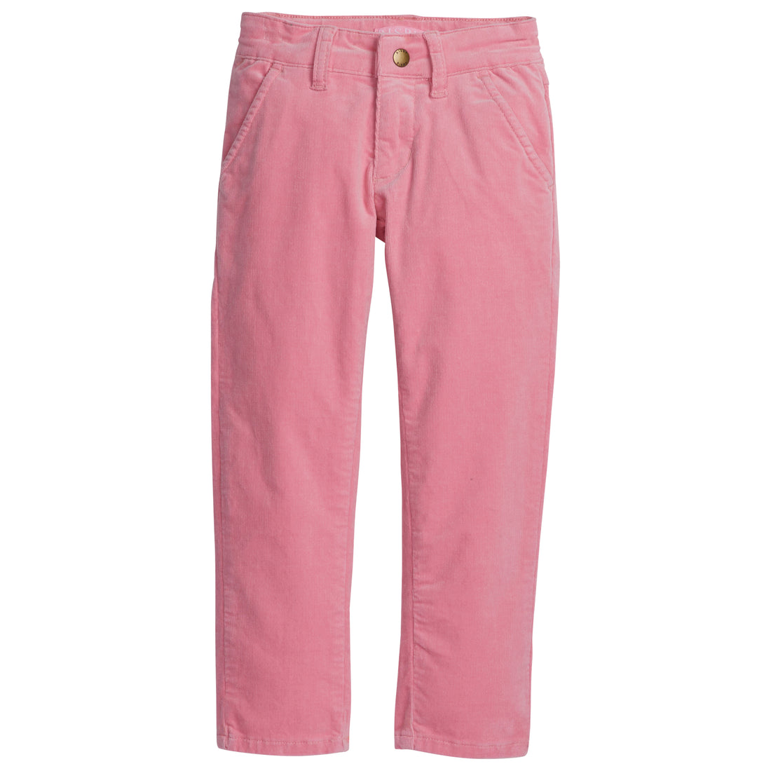 Solid Pink corduroy straight leg pant--TwiggyCord BISBY girls/teen