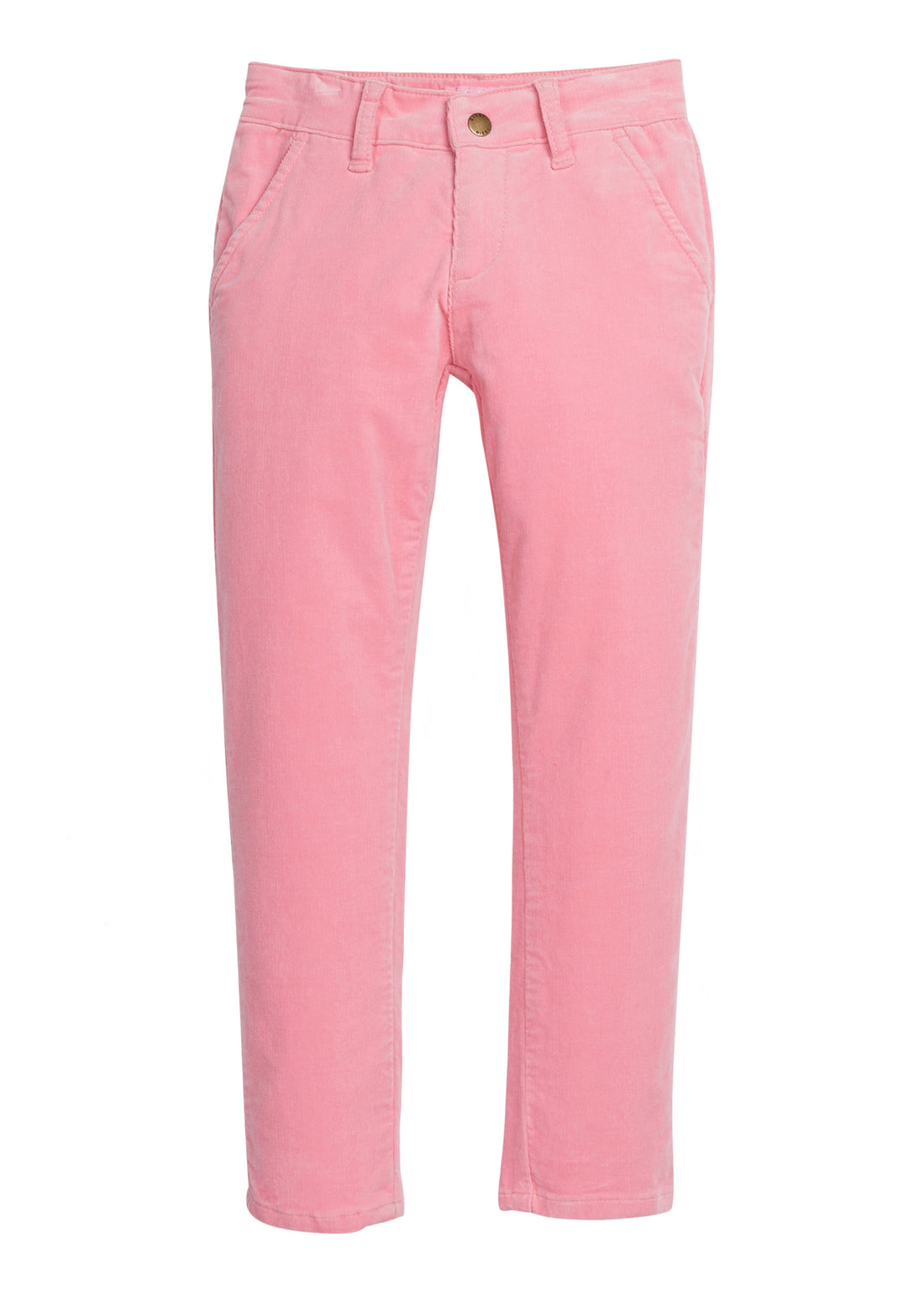 Girl/tween corduroy pants in a light pink shade