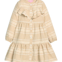 Western Dress - Geneva Gingham Khaki