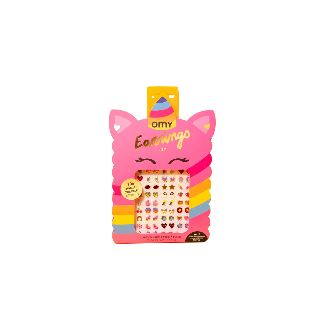 Kids Stick On Earrings - Unicorn